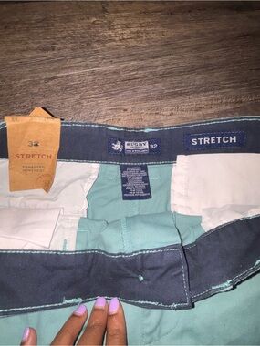 Rugby Stretch Men’s Pants in Teal and Navy